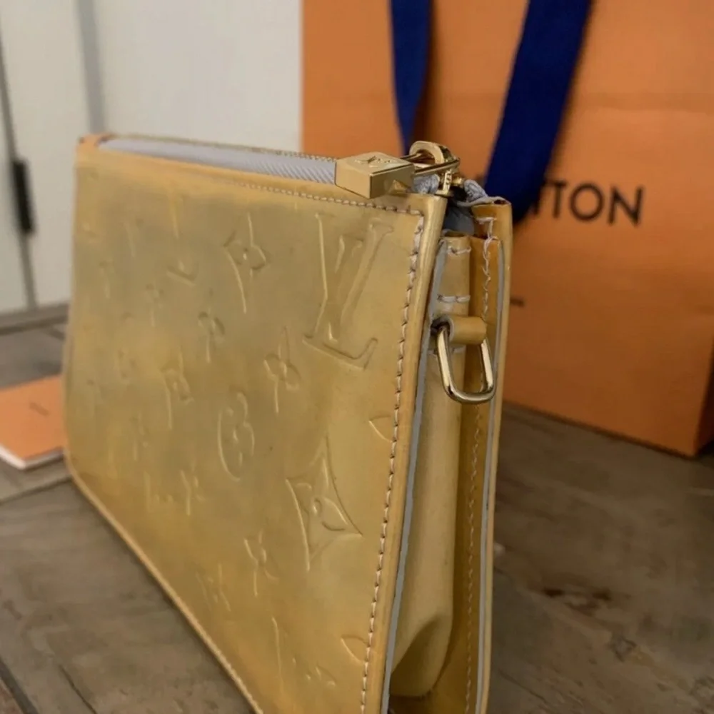 Louis Vuitton Gold Monogram Crossbody Bag - Picture 9 of 12
